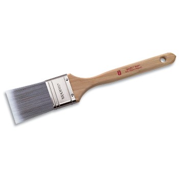 2-1/2" Flat Sash Firm, Nylon/Polyester Bristle, Paint Brush, Wood Handle