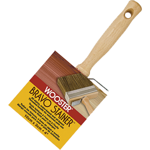 Picture of Wooster Brush Company F5119 4 in. Bravo Stainer Bristle & Polyester
