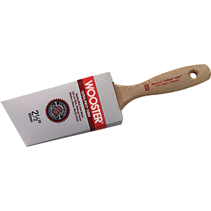 2-1/2" Angle Sash Firm, Nylon/Polyester Bristle, Paint Brush, Wood Handle