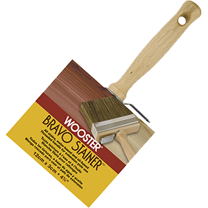 F51119 4.75 in. Bravo Stainer Bristle & Polyester