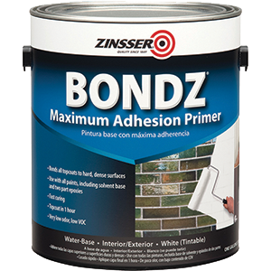 Company 256261 1 Gallon White Bondz Advanced High Adhesion Water Based Primer