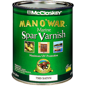 80-6505 1 Gallon Satin Man-O-War Spar Varnish 350 VOC