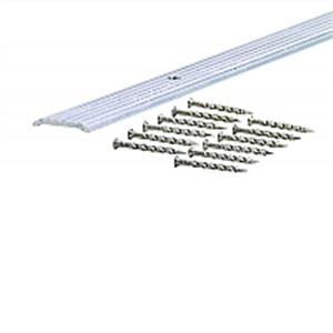 Md Building Products 78121 72 x 0.75 in. Silver Fluted Carpet Seam Binder A760