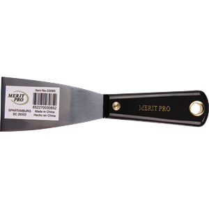 3090 2.5 in. Metal Putty Knife With Black Plastic Handle