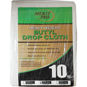 2070 4 x 15 ft. Heavy Weight Butyl Drop Cloth - 10 oz.