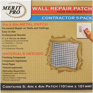 3215 4 x 4 in. Contractor Wall Repair Patch - 5 Pack