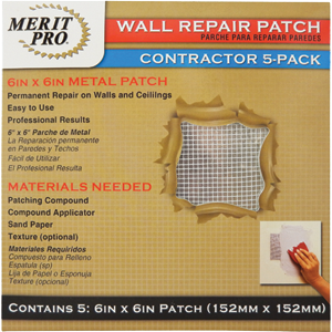 3220 6 x 6 in. Contractor Wall Repair Patch - 5 Pack