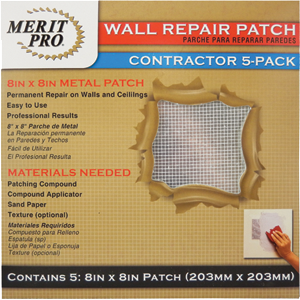 3225 8 x 8 in. Contractor Wall Repair Patch - 5 Pack