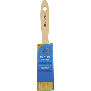 32 1.5 in. White China Bristle Polyester Beavertail Brush