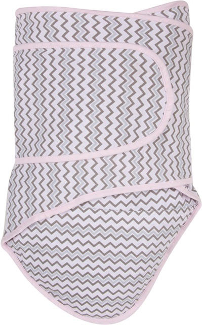 Picture of Miracle Blanket 47127 Chevrons With Pink Trim Baby Swaddle Blanket
