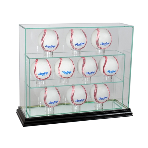 Picture of Perfect Cases 10UPBSB-B 11 Baseball Upright Display Case- Black