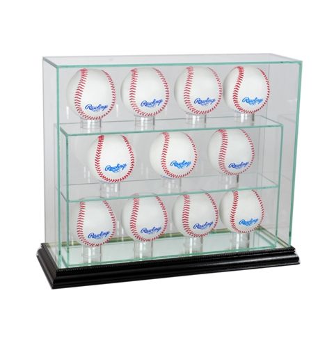 Picture of Perfect Cases 11UPBSB-B 12 Baseball Upright Display Case- Black
