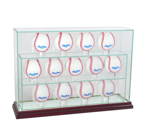 Picture of Perfect Cases 13UPBSB-C 13 Baseball Upright Display Case- Cherry