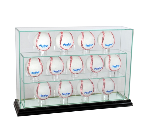 Picture of Perfect Cases 13UPBSB-B 13 Baseball Upright Display Case- Black