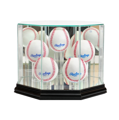 Picture of Perfect Cases 5BSB-B Octagon 5 Baseball Display Case- Black