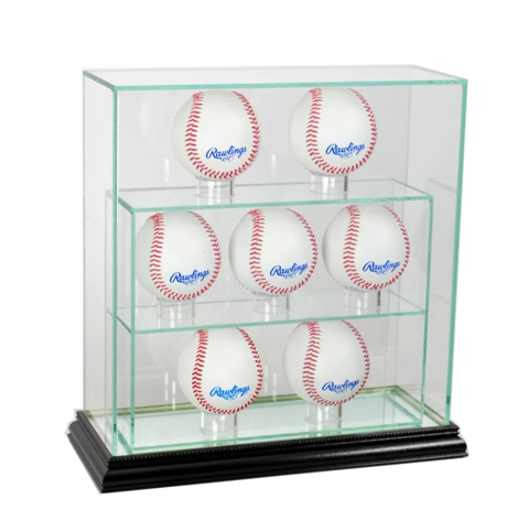 Picture of Perfect Cases 7UPBSB-B 7 Upright Baseball Display Case- Black