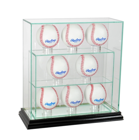Picture of Perfect Cases 8UPBSB-B 8 Upright Glass Display Case&#44; Black