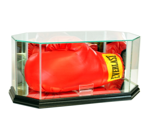 Picture of Perfect Cases BOXOCT-B Octagon Glass Full Size Boxing Glove Display Case- Black