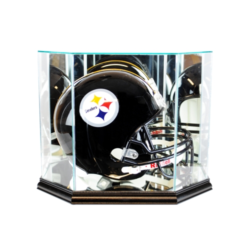 FBHO-B Octagon Full Size Football Helmet Display Case- Black