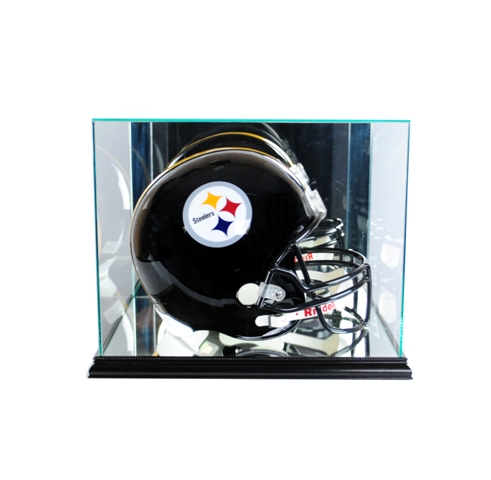 Rectangle Football Helmet Display Case- Black
