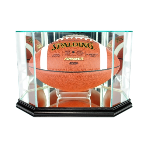 FBO-B Octagon Football Display Case- Black