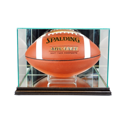 Rectangle Football Display Case- Black