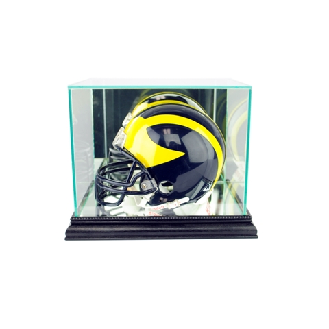 MH-B Mini Football Helmet Display Case- Black
