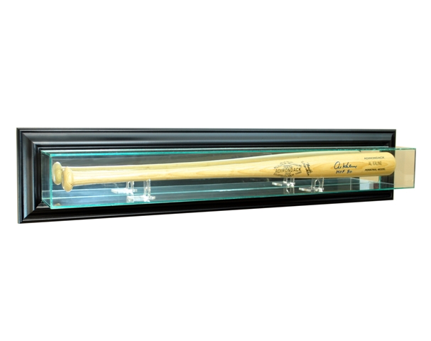 Wall Mounted Bat Display Case, Black