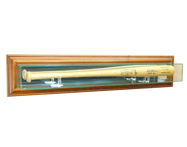 WMBAT-W Wall Mounted Bat Display Case- Walnut