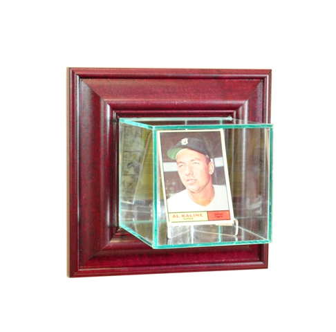 WMCRD-C Wall Mounted Card Display Case- Cherry