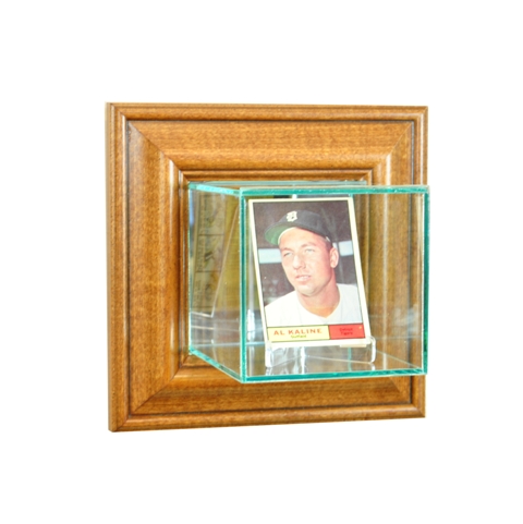 WMCRD-W Wall Mounted Card Display Case- Walnut