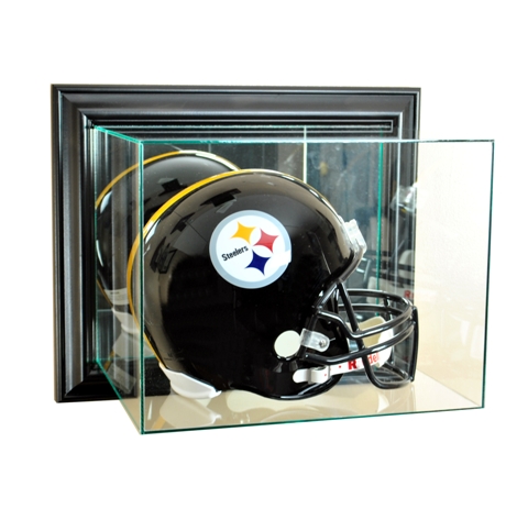 WMFBH-B Wall Mounted Football Helmet Display Case- Black