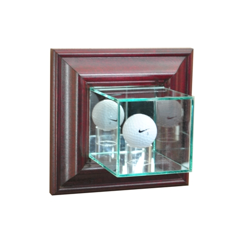 WMGLF-C Wall Mounted Golf Display Case- Cherry