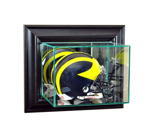 WMMH-B Wall Mounted Mini Helmet Display Case- Black