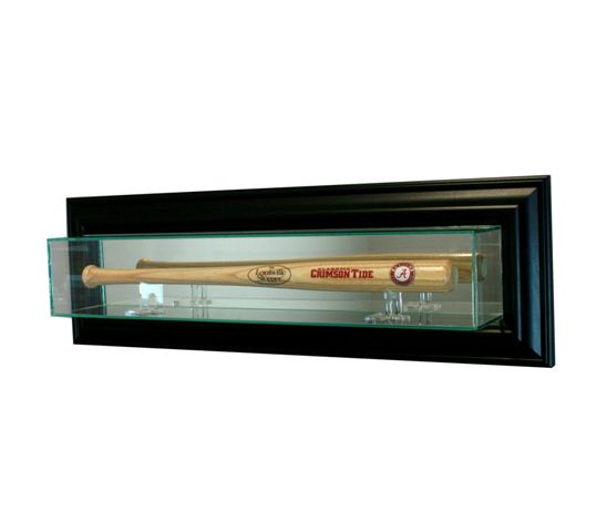 Wall Mounted Mini Bat Display Case- Black