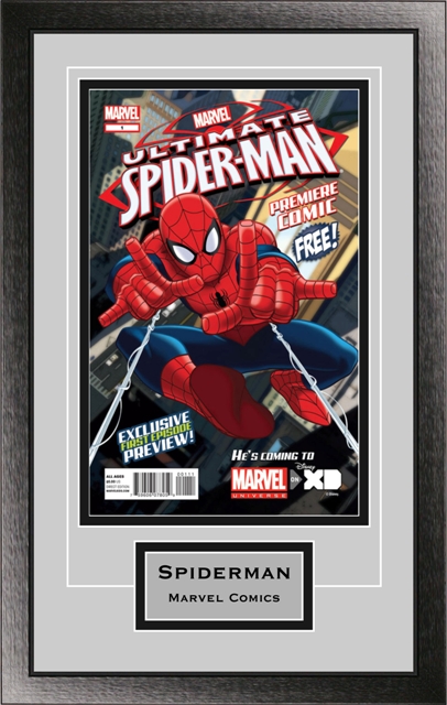 SCMCENG-CL Single Comic Book Frame with Engraving in Classic Moulding