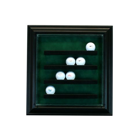 PC-20GLFCB-B 20 Golf Ball Cabinet Style Display Case- Black