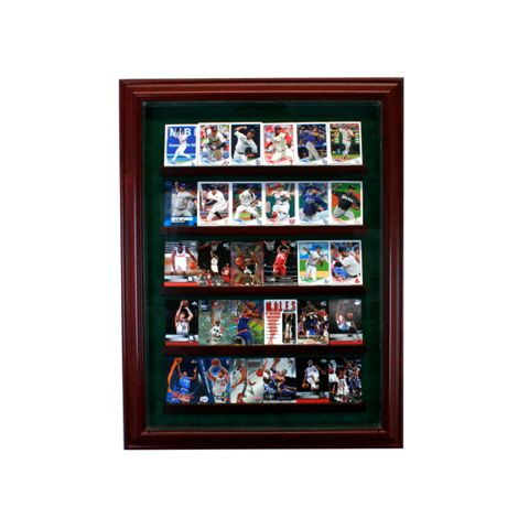 PC-30CRDCB-C 30 Card Cabinet Style Display Case- Cherry