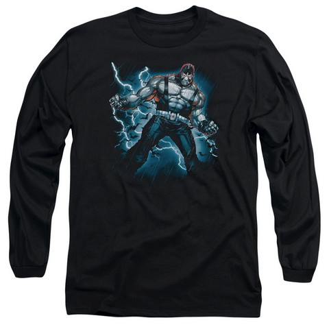 Batman-Stormy Bane Long Sleeve Adult 18-1 Tee - Black - Medium