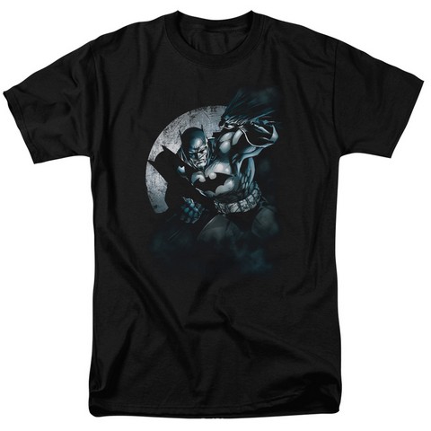Batman-Batman Spotlight - Short Sleeve Adult 18-1 Tee - Black- Medium