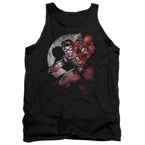 Batman-Robin Spotlight - Adult Tank Top - Black- Small