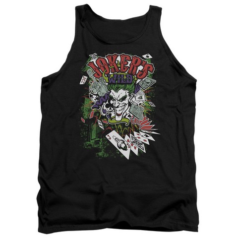 Batman-Jokers Wild - Adult Tank Top - Black- Small