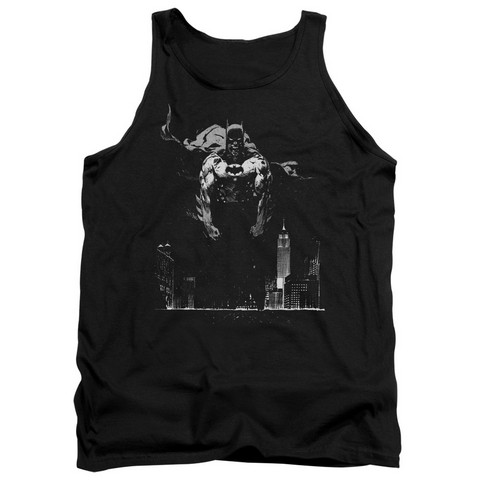 Batman-Dirty City - Adult Tank Top - Black- Medium