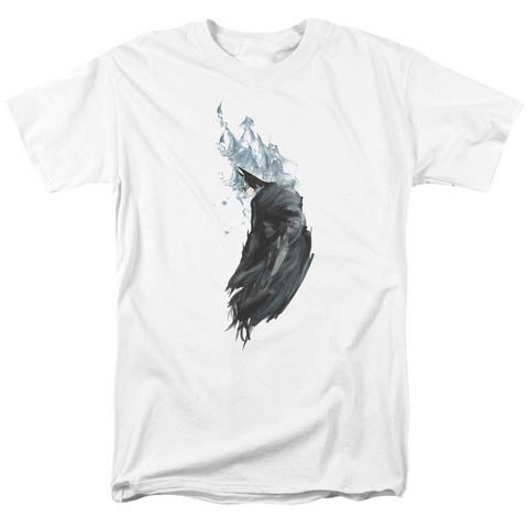 Batman-Wash - Short Sleeve Adult 18-1 Tee - White- 2X