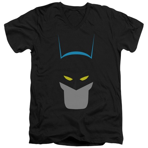 Batman-Simplified - Short Sleeve Adult 30-1 Tee - Black- Small