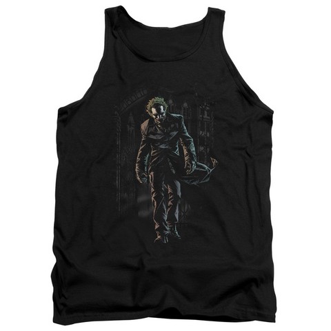 Batman-Joker Leaves Arkham - Adult Tank Top - Black- Medium