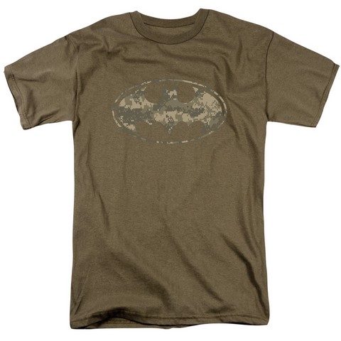 Batman - Army Camo Shield T-Shirt Size S