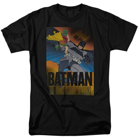 Batman-Dk Returns - Short Sleeve Adult 18-1 Tee - Black- Small