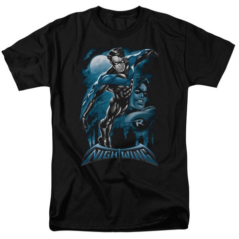 Batman-All Grown Up - Short Sleeve Adult 18-1 Tee - Black- Large