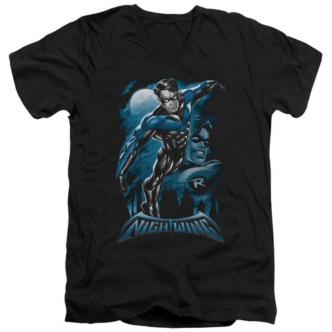 Batman-All Grown Up - Short Sleeve Adult 30-1 Tee - Black- Small
